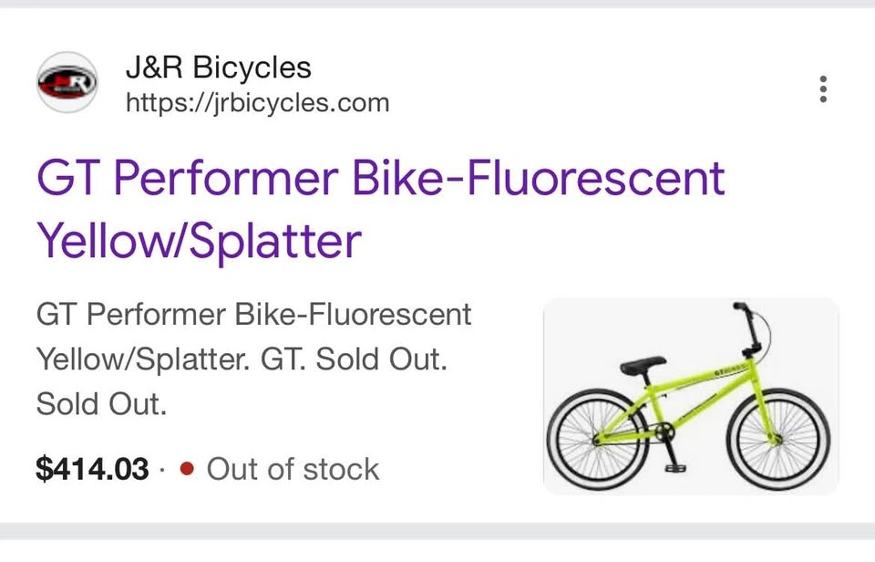 GT Bikes Performer Neon Yellow BMX Bike - photo 2