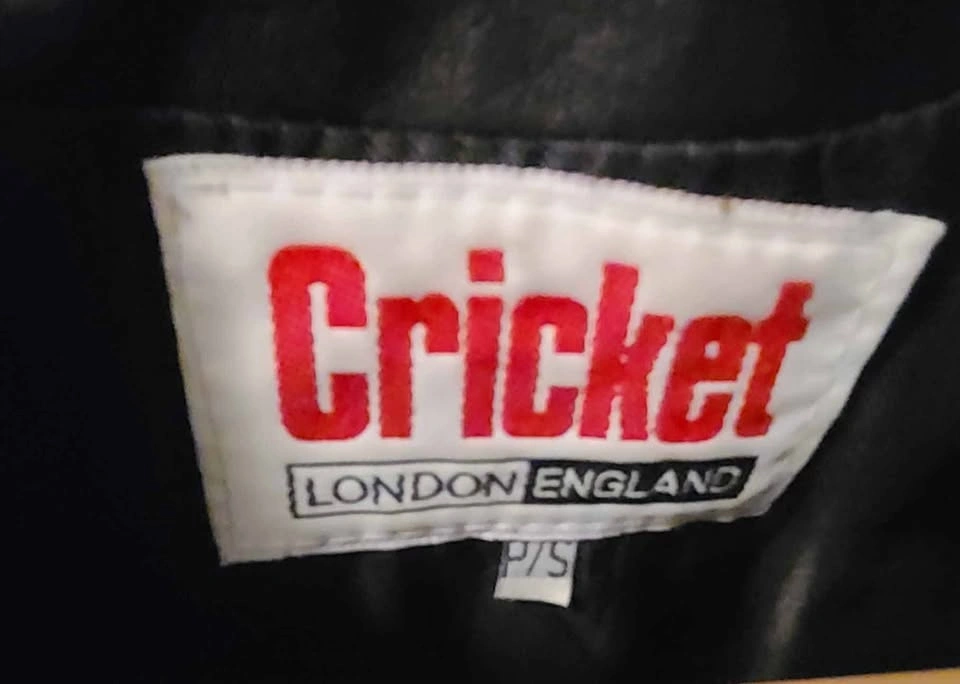 Cricket London England Black Genuine Leather Jacket Women's Smal - photo 2