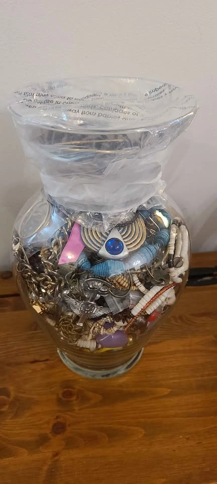 Big Jars Filled With Mixed Jewelry - photo 3