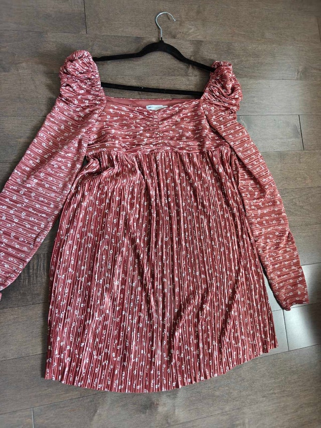 ASOS Design Pleated Mini Dress