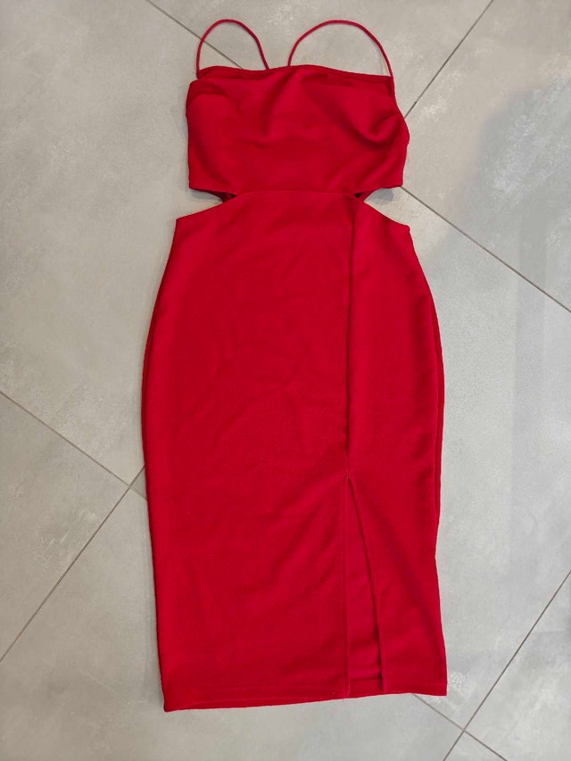 Shein Red Midi Dress