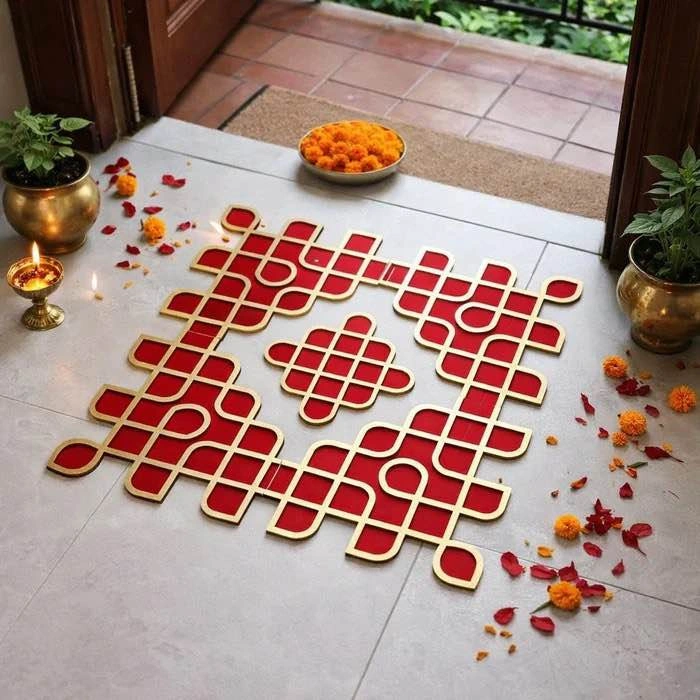 Elegant Reusable Rangoli Panel for Sale - photo 2
