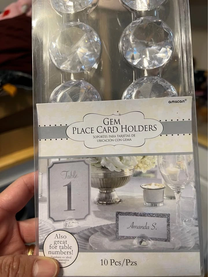 ⚽ Crystal Table number or card holder - photo 2