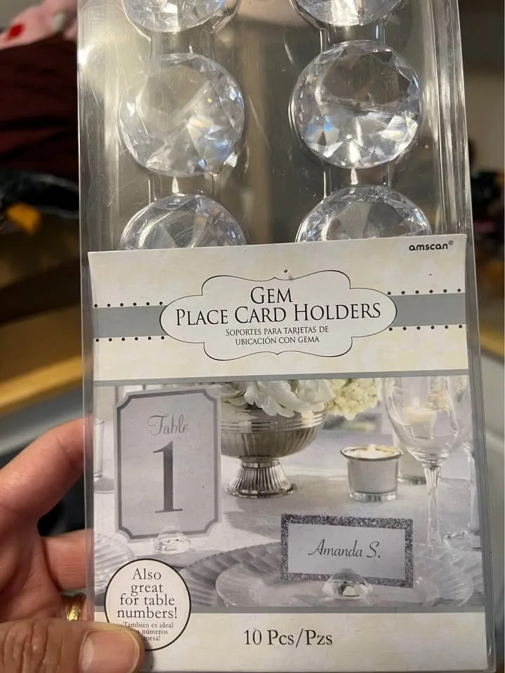 ⚽ Crystal Table number or card holder - photo 2