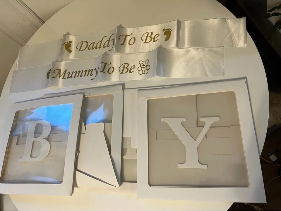 ⚽ Baby boxes & Mom & Dad to be sash - photo 2