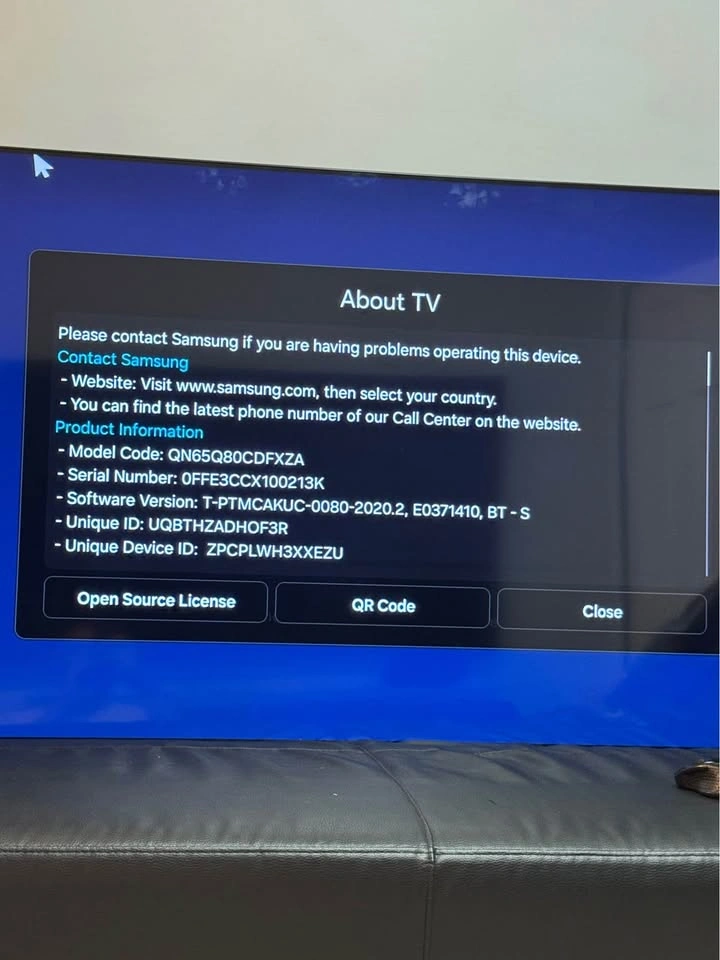 Samsung 65” QLED Smart TV + Premium Full Motion Wall Mount - photo 2