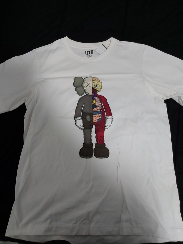 Kaws x Uniqlo UT white graphic shirt