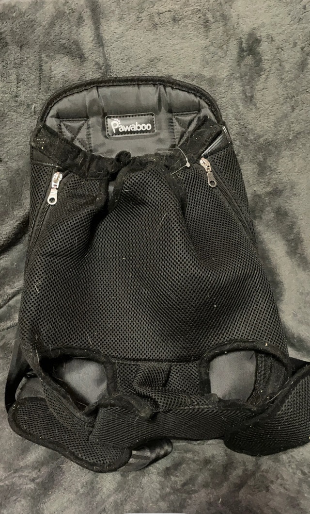 Pawaboo Black Pet Carrier Backpack