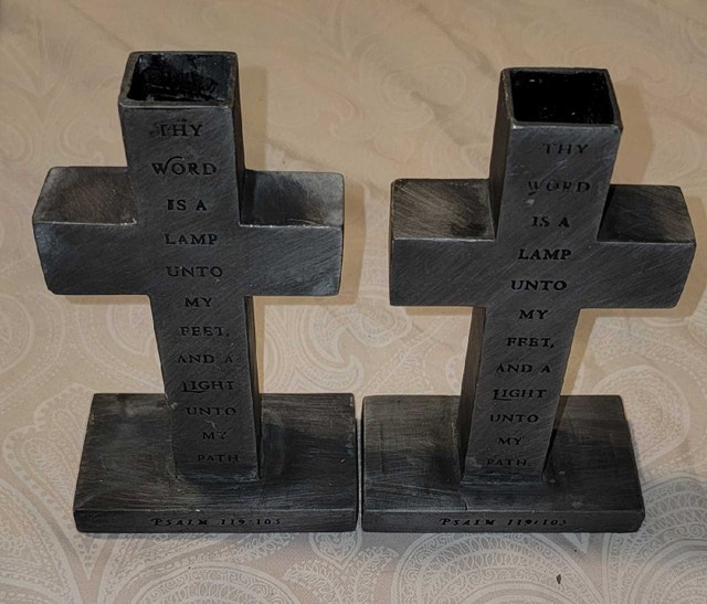 Candlestick holders - book ends - photo 4