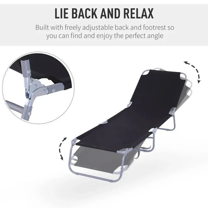 Outdoor Folding Chaise Lounge, Reclining Lounge Chair image indicator(5)