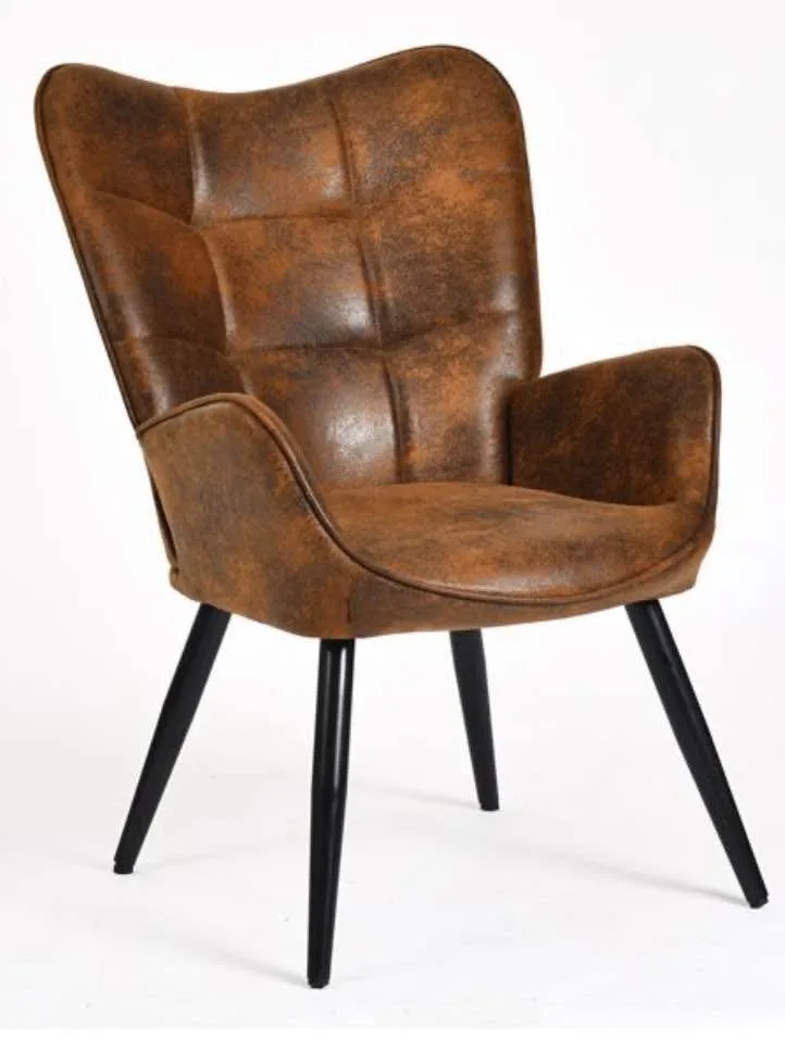 Brown Wingback Accent Chair image indicator(5)