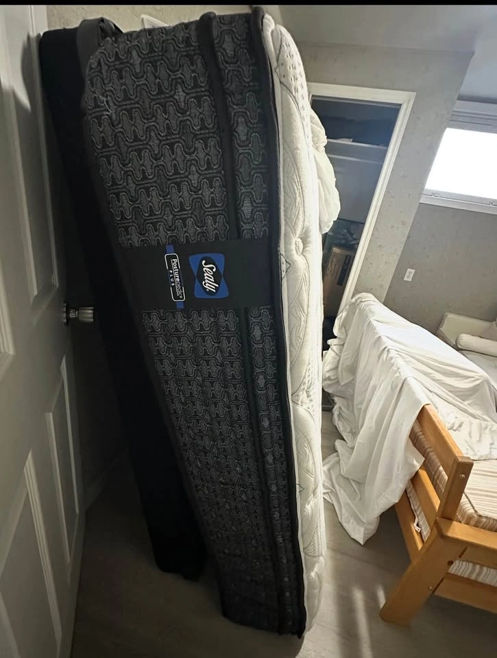 Sealy Posturepedic 15 inch Queen with protector and box spring - photo 2
