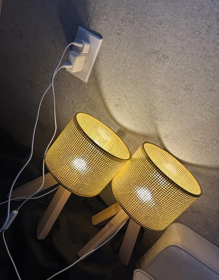 Set of 2 Woven Table Lamps - photo 5