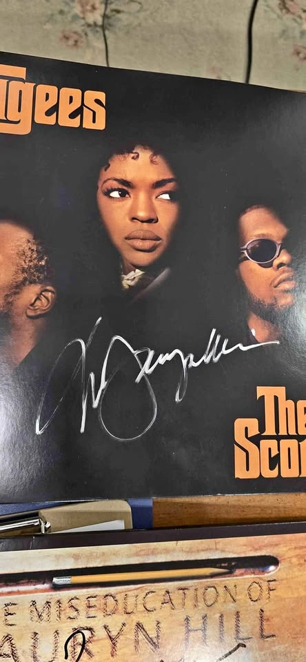 Fugees Lauryn Hill signed vinyl