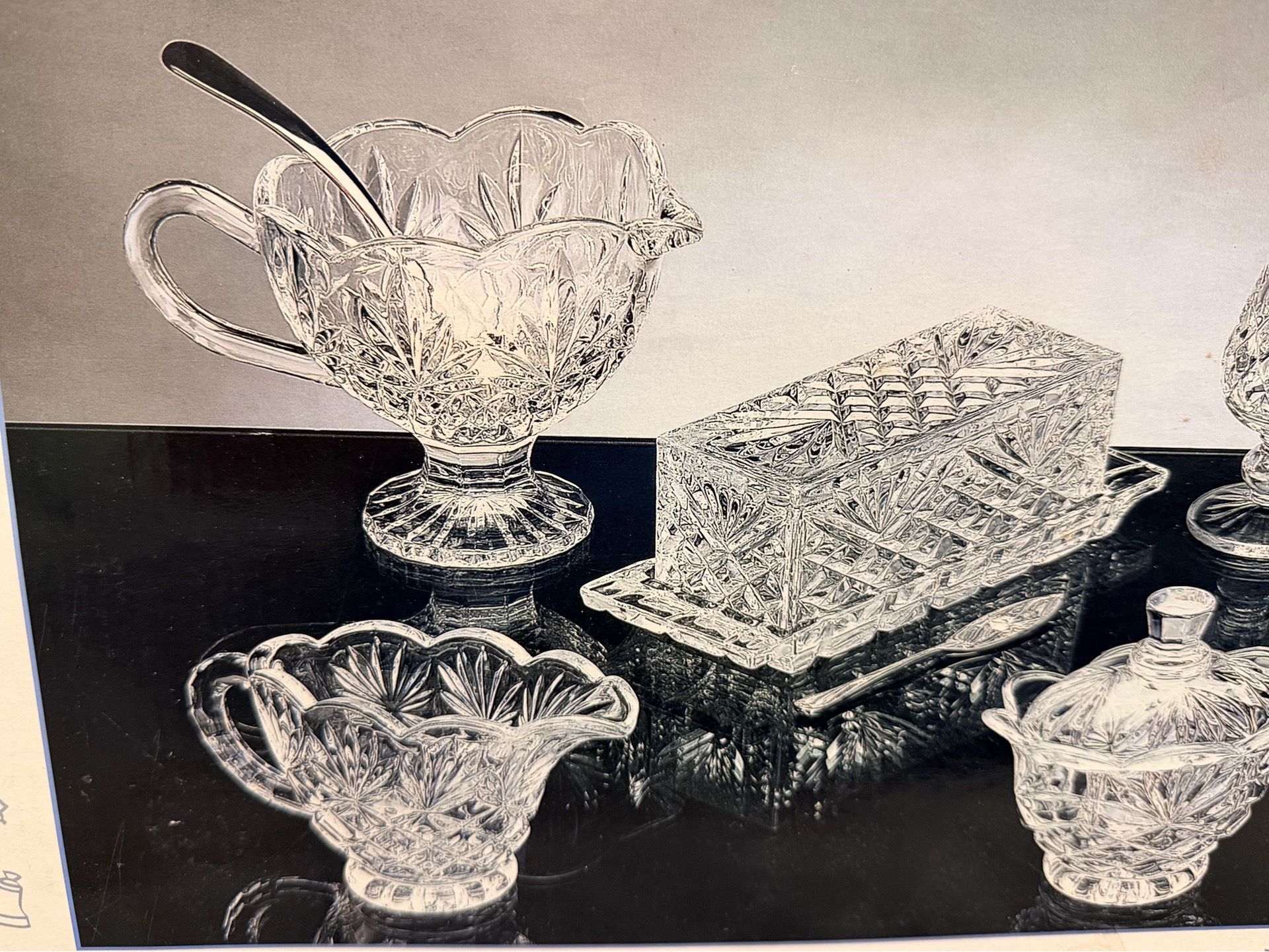Vintage 10 pc Shannon Crystal Hostess Serving Set - photo 4