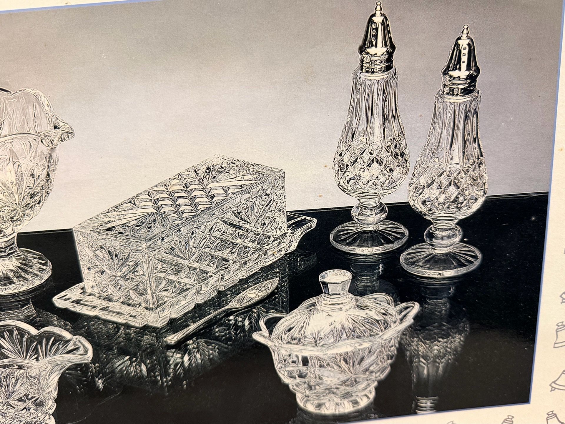 Vintage 10 pc Shannon Crystal Hostess Serving Set - photo 5
