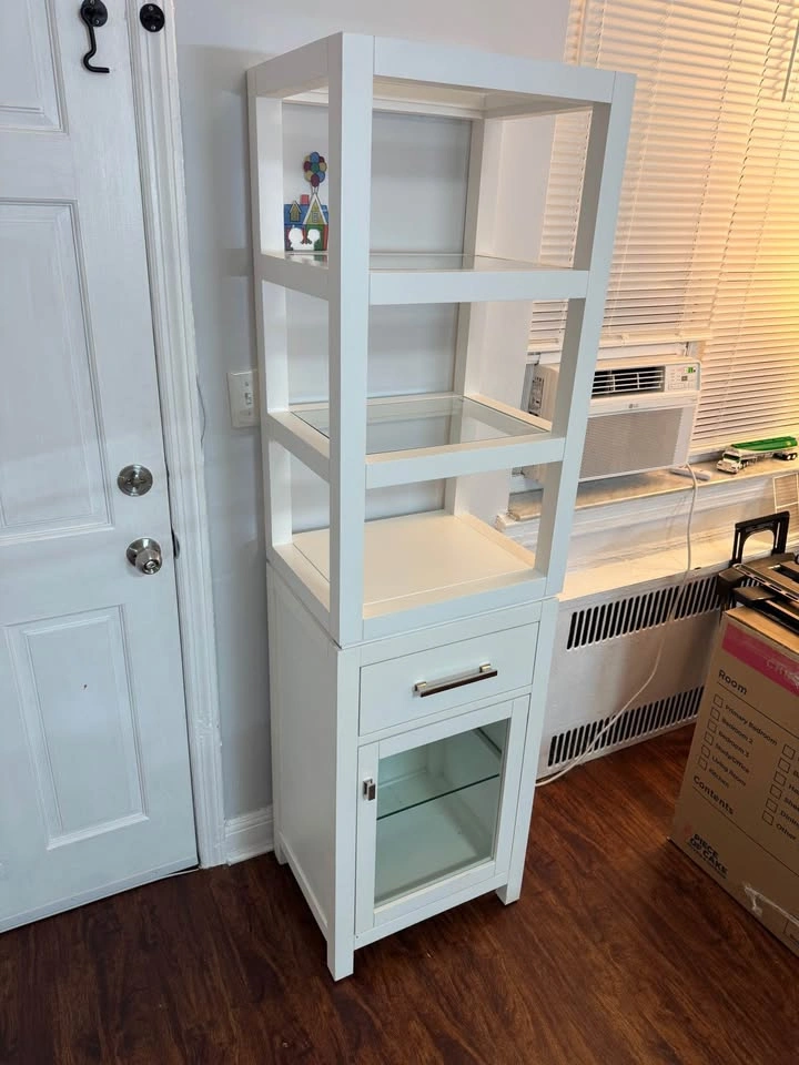 Restoration Hardware Hutton Stackable Bathroom Cabinet – White - photo 2