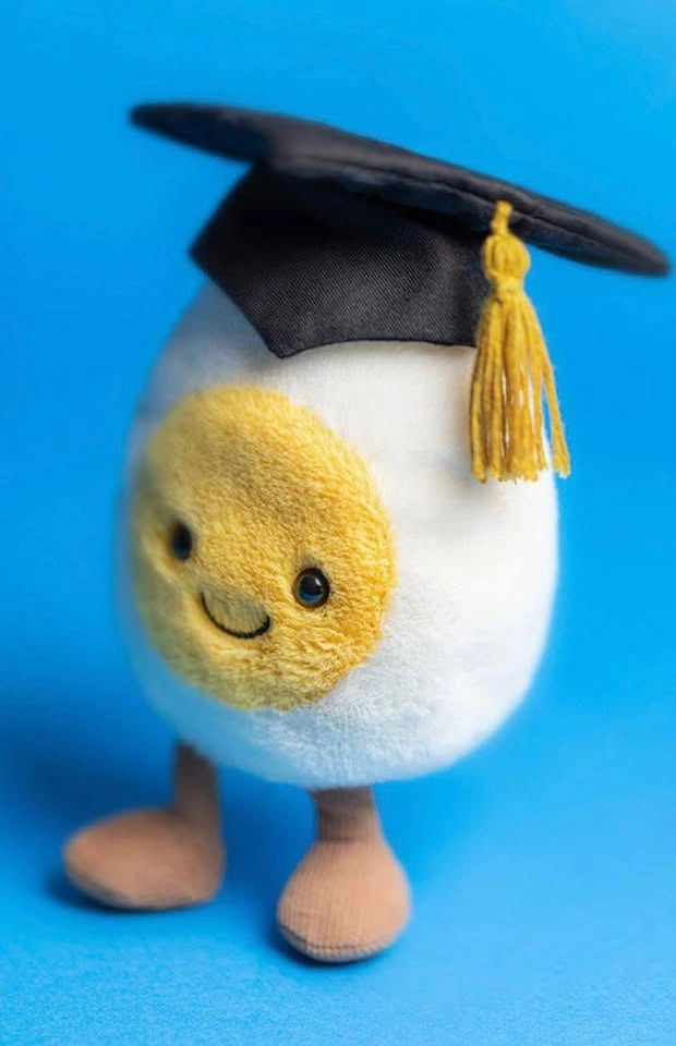 Jellycat Amuseable Boiled Egg Graduation Plush - BNWT - photo 2
