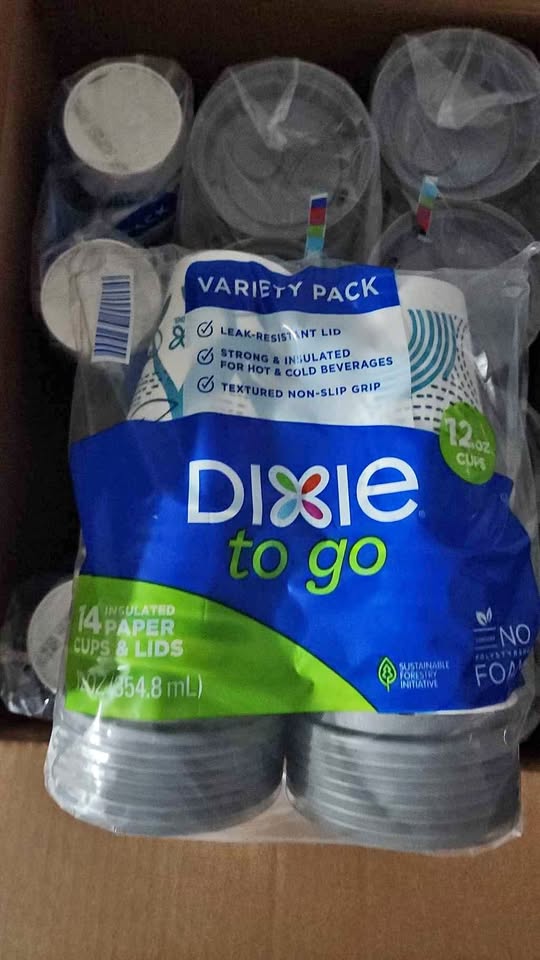 DIXIE TO GO CUPS WITH LIDS 14CT