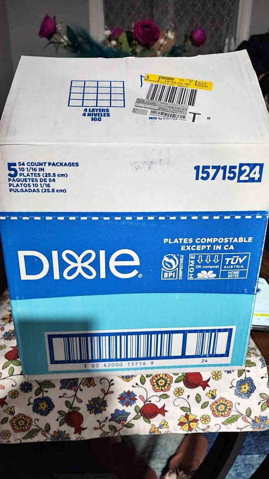 DIXIE 5 PACK 54CT PLATES