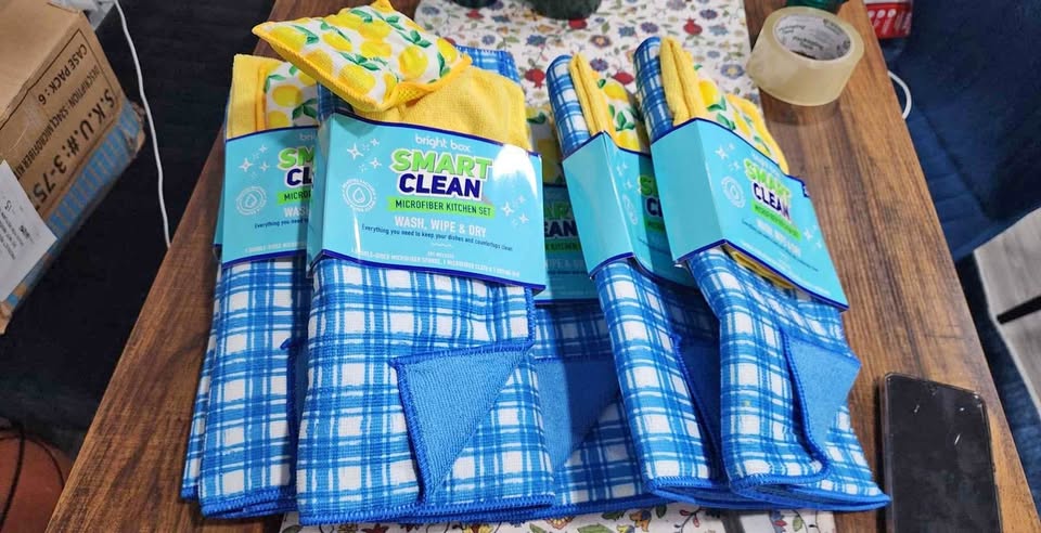 6 PACK OF SMART CLEAN MICROFIBER KITCHEN SET 3PACK