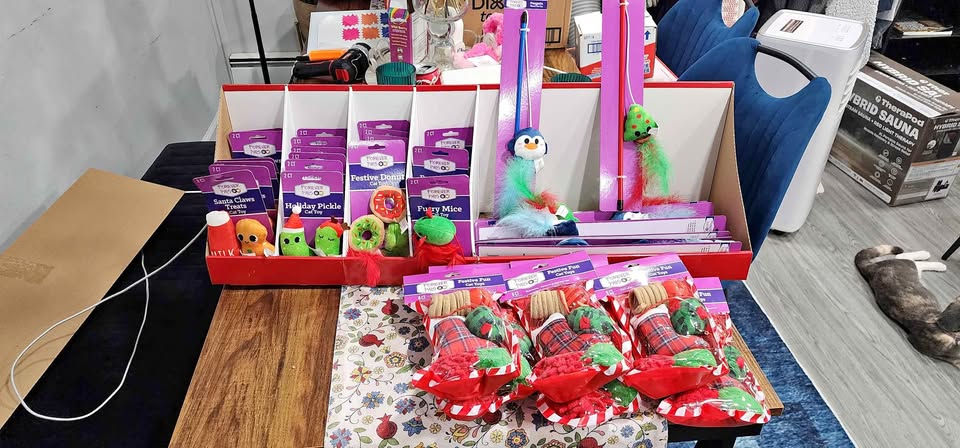 X MAS CAT TOYS STUFFERS