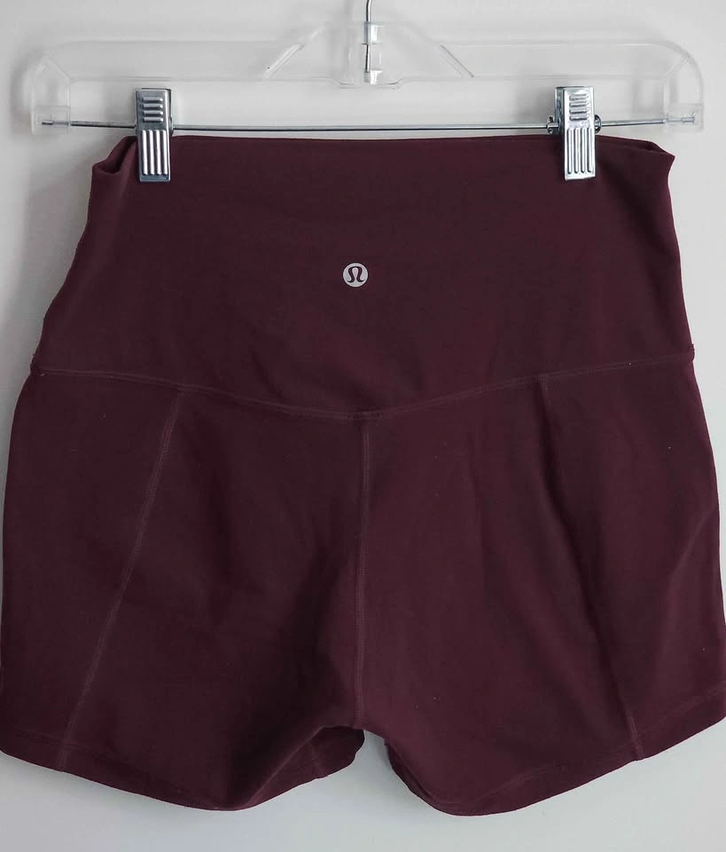 Lululemon Align High-Rise Nulu Shorts – Maroon – Size 8 - photo 2