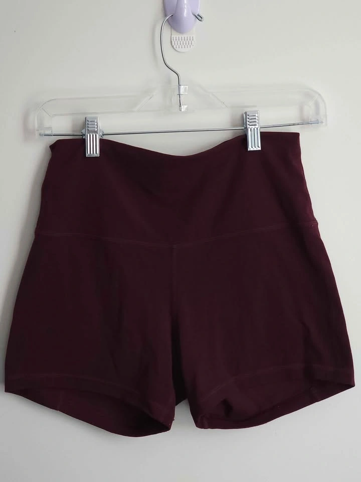 Lululemon Align High-Rise Nulu Shorts – Maroon – Size 8 - photo 3