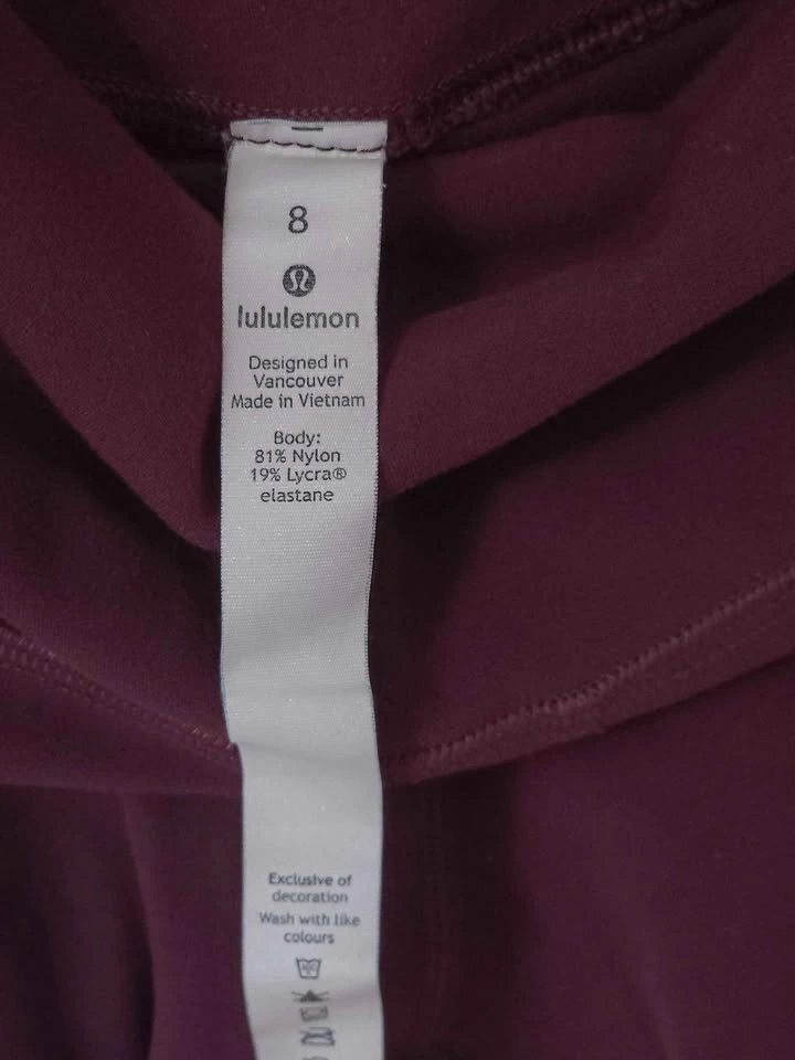 Lululemon Align High-Rise Nulu Shorts – Maroon – Size 8 - photo 5