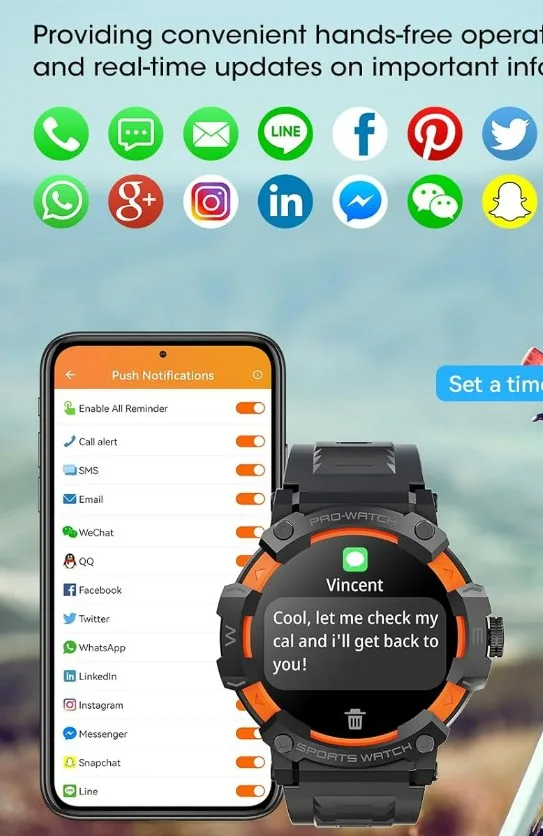 Military Smart Watch for Men image indicator(4)