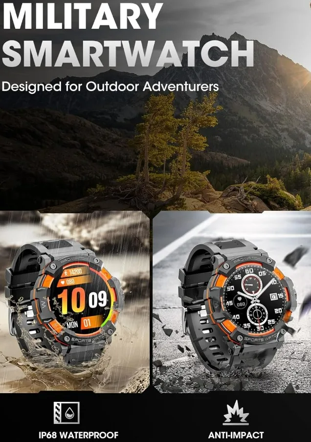 Military Smart Watch for Men image indicator(5)