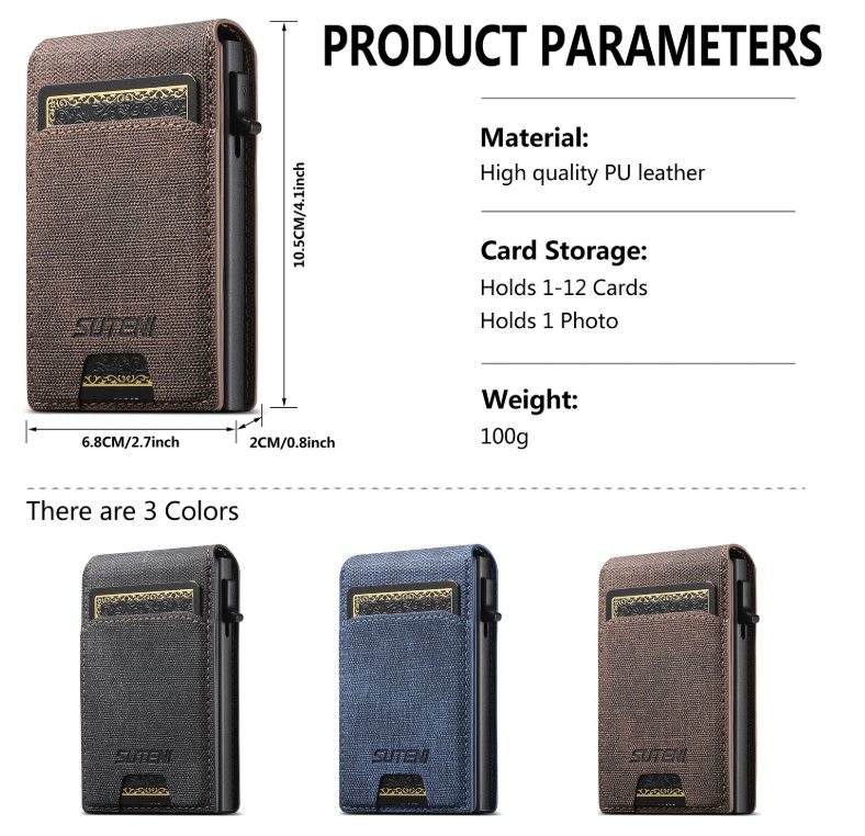 Wallet Push-out Card High quality Card Holder - New - photo 5