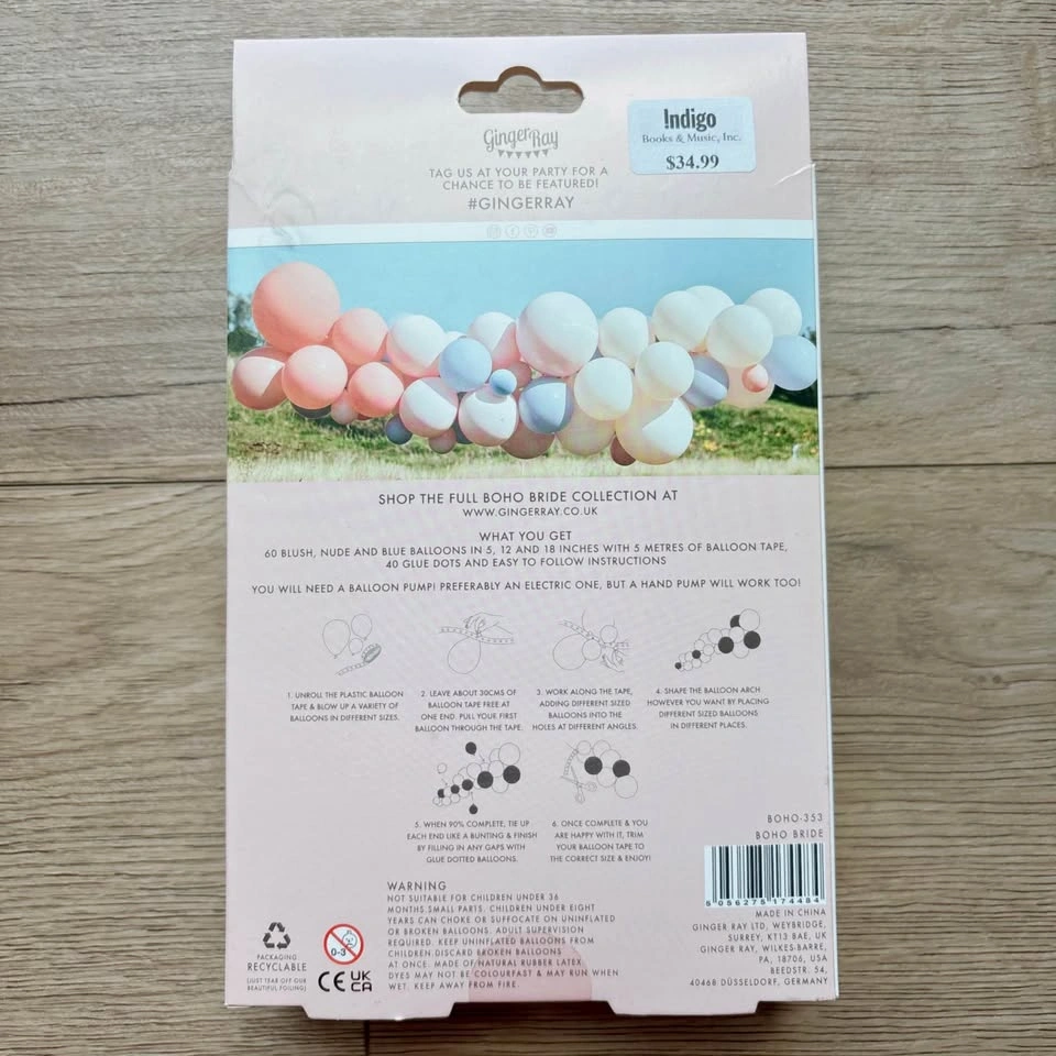 Brand new balloon arch kit, blush, nude and blue balloons ⚽️ - photo 2