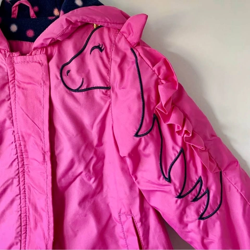 Brand new CARTER’S girl’s unicorn fleece lined jacket 2T ⚽️ - photo 3