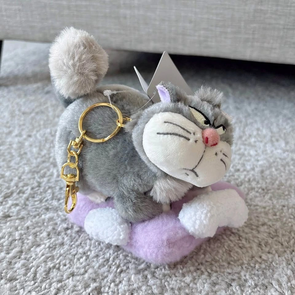 JAPAN DISNEY 2025 Lucifer cat plush bag clip keychain ⚽️