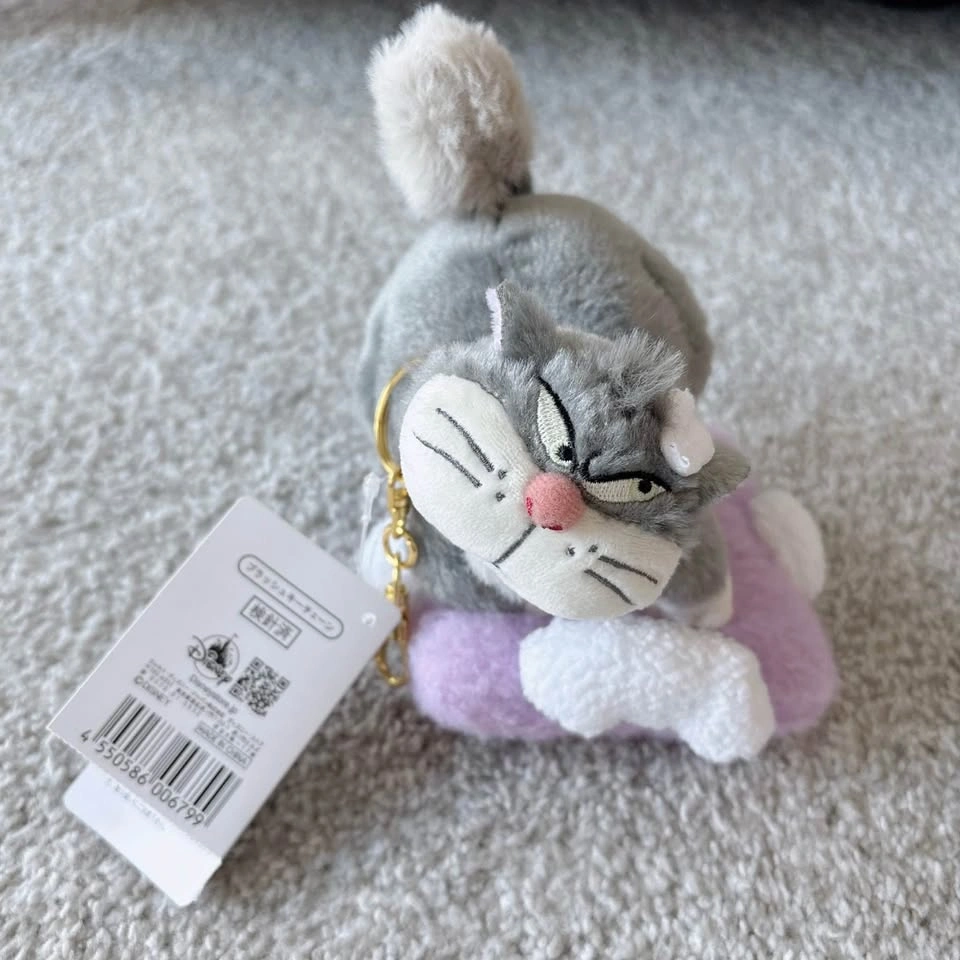 JAPAN DISNEY 2025 Lucifer cat plush bag clip keychain ⚽️ - photo 5