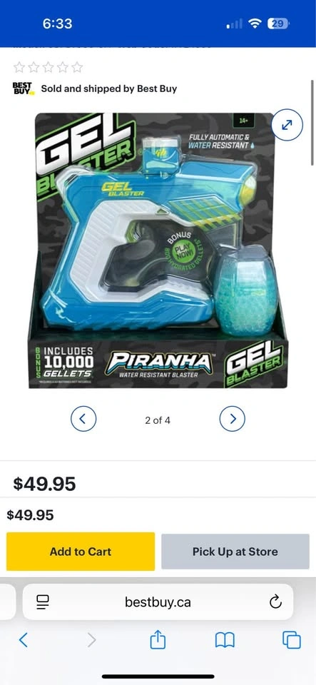 Brand New Gel Blaster Piranha Gellet Water Blaster Gun ⚽️ - photo 3