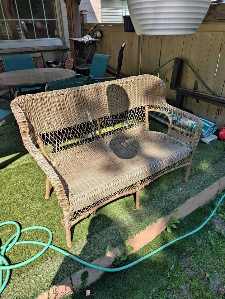 IKEA Rattan Loveseat