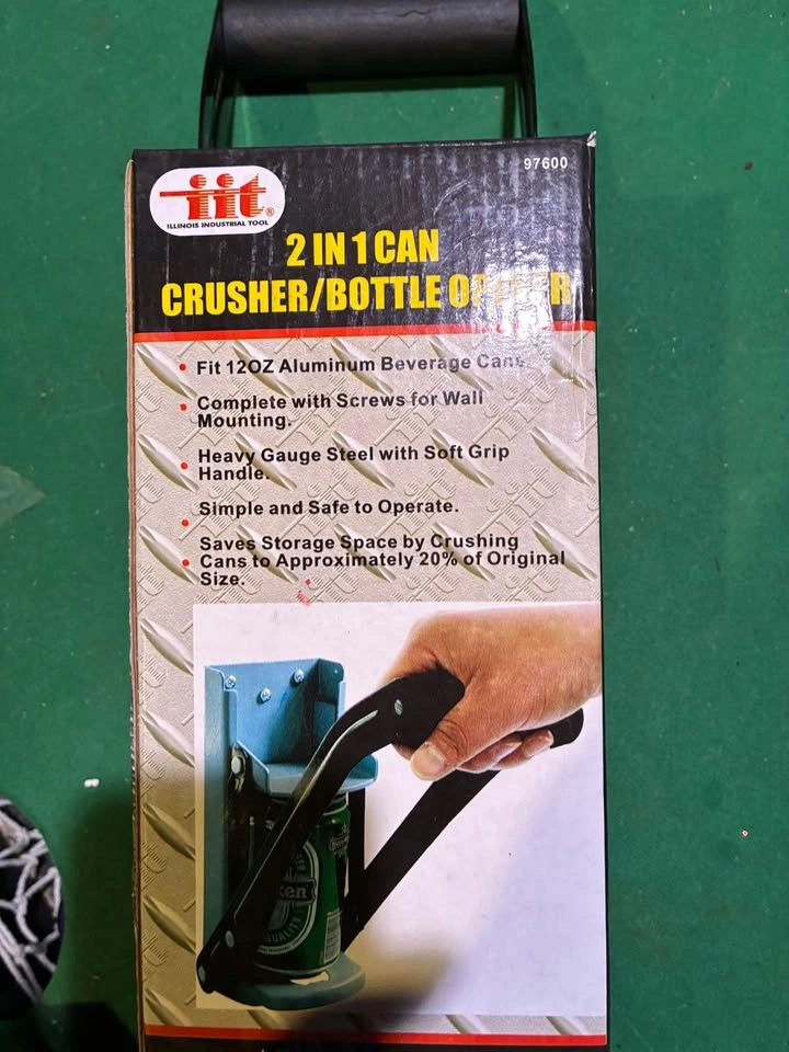 New IIT can crusher with bottle opener and mounting hardware - photo 2