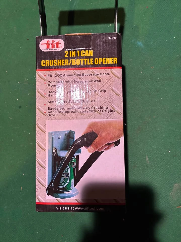 New IIT can crusher with bottle opener and mounting hardware - photo 4