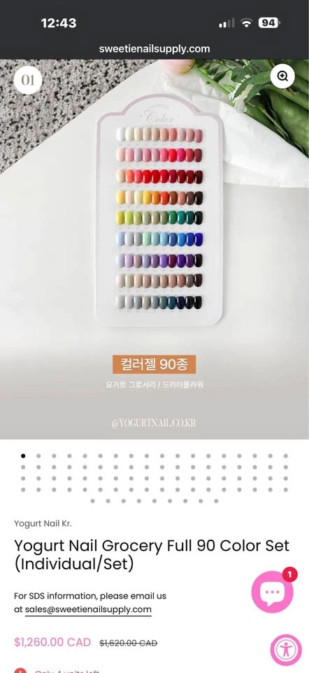 Yogurt Korean Nail Polish Collection - 90 Colors