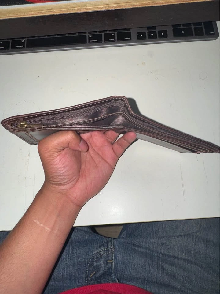Dark Brown Embossed Dragon Wallet - photo 3