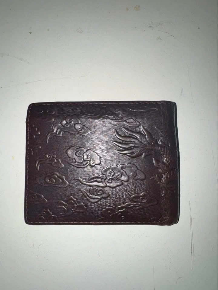 Dark Brown Embossed Dragon Wallet - photo 4