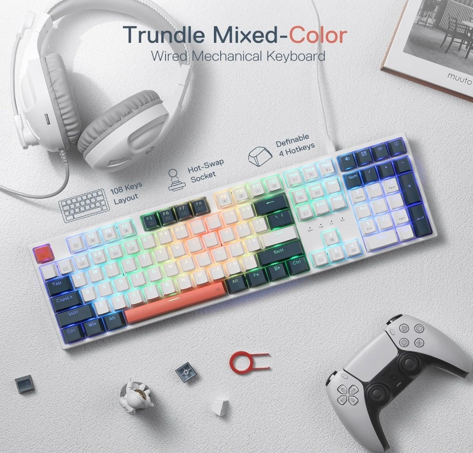 Brand New Redragon K668 RGB Mechanical Gaming Keyboard - photo 4