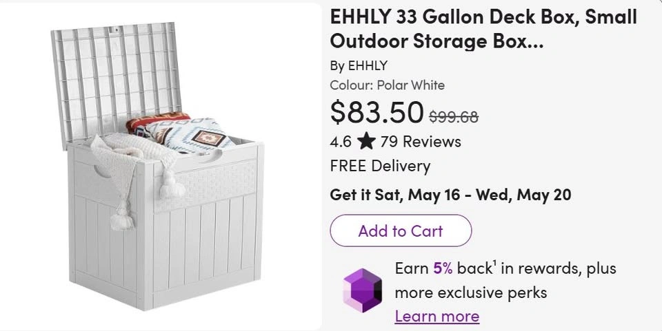 NEW 33 Gallon deck box - photo 2