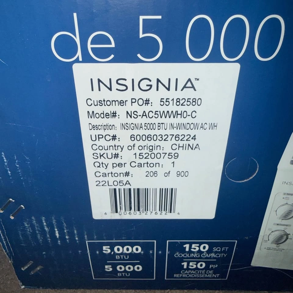 Insignia 5000 BTU Window Air Conditioner - photo 5