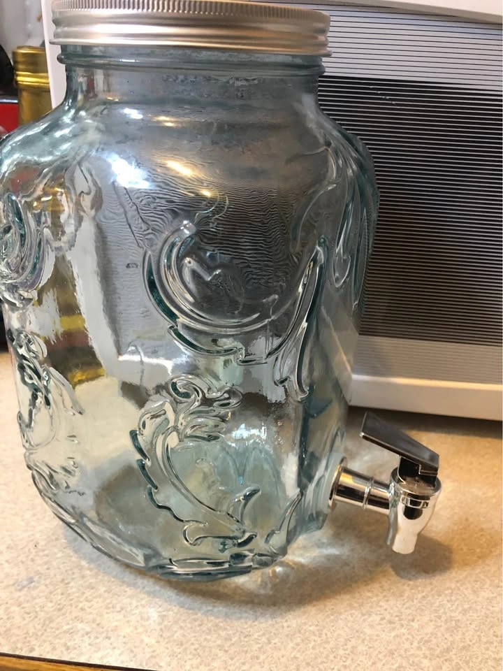 ⚽️ Decorative Glass Water Dispenser with Lid - photo 2