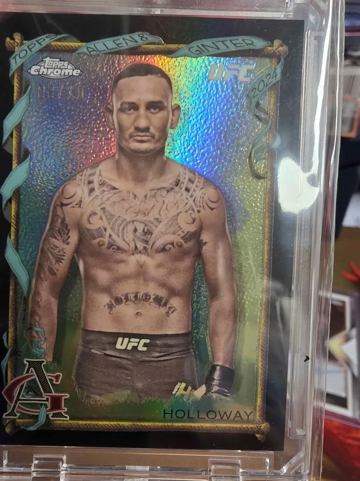 Topps Chrome Max Holloway and Alex Volkanovski /10 UFC Cards - photo 3