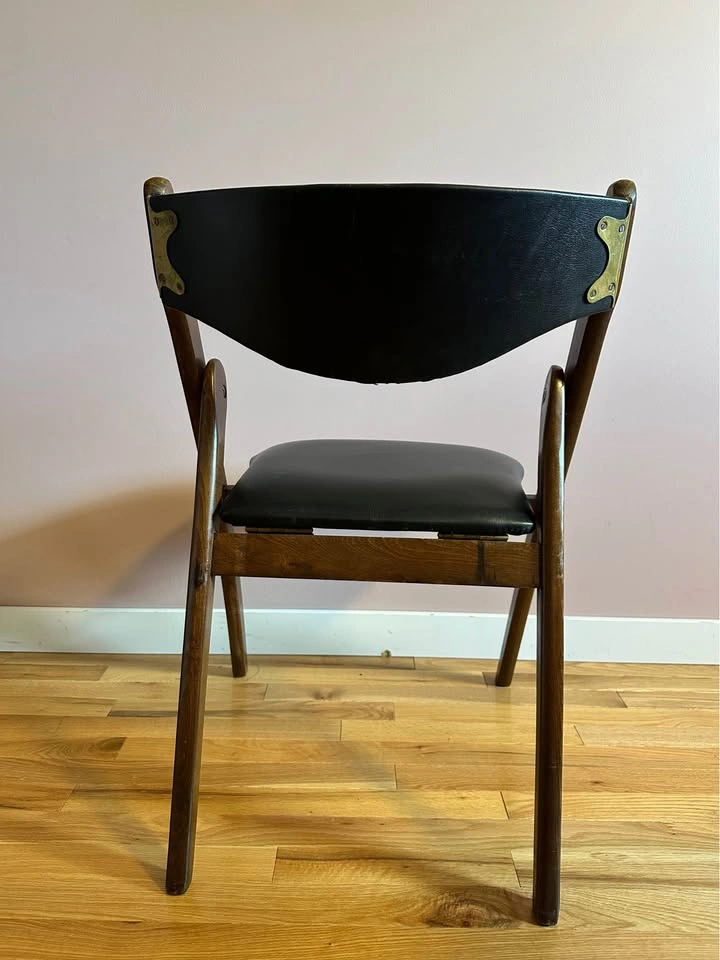 Solid Walnut folding chair - photo 3