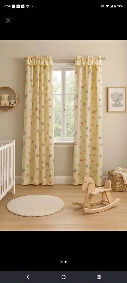 Butterfly Nursery Curtain Set – Adorable & Complete!
